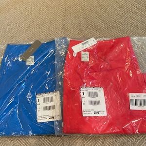 J Crew men’s board shorts size 32. Blue and red. Lot of 2 pieces.